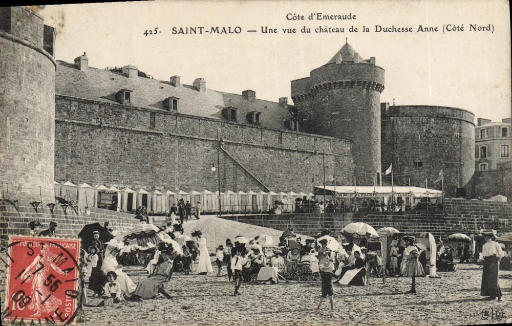 Saint-Malo — Ansicht des Schlosses der Herzogin Anne (Nordseite) — Côte d’Emeraude, anonymer Verlag, Nr. 425 - Vorderseite