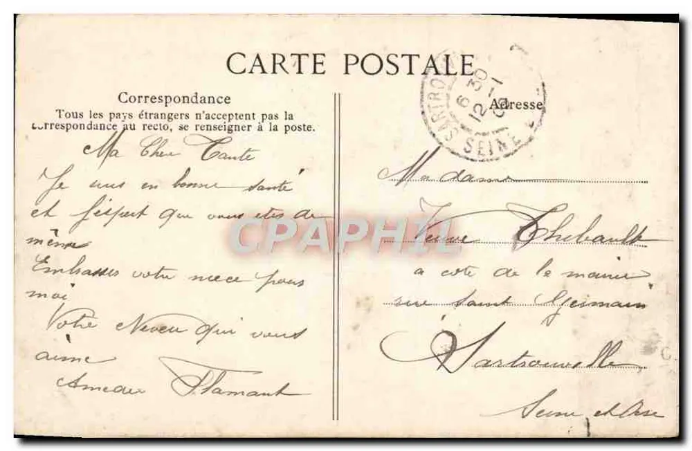 Saint-Malo — Ansicht des Schlosses der Herzogin Anne (Nordseite) — Côte d’Emeraude, anonymer Verlag, Nr. 425 - Rückseite