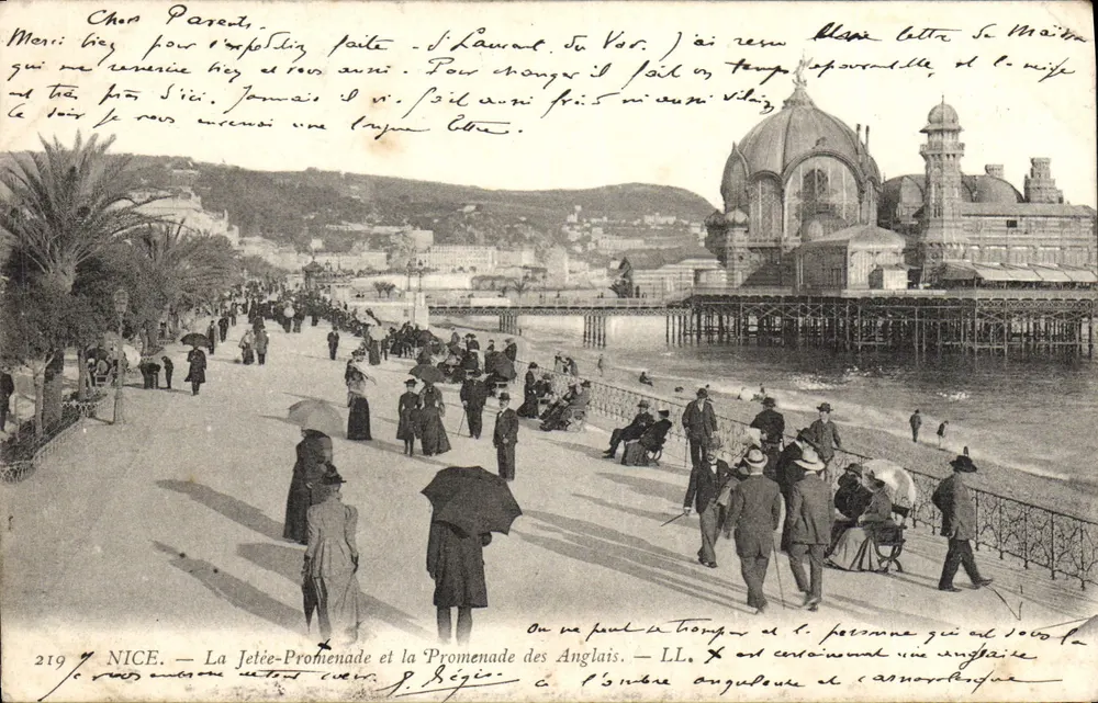 NICE — La Jetée-Promenade und die Promenade des Anglais — LL. X - Vorderseite