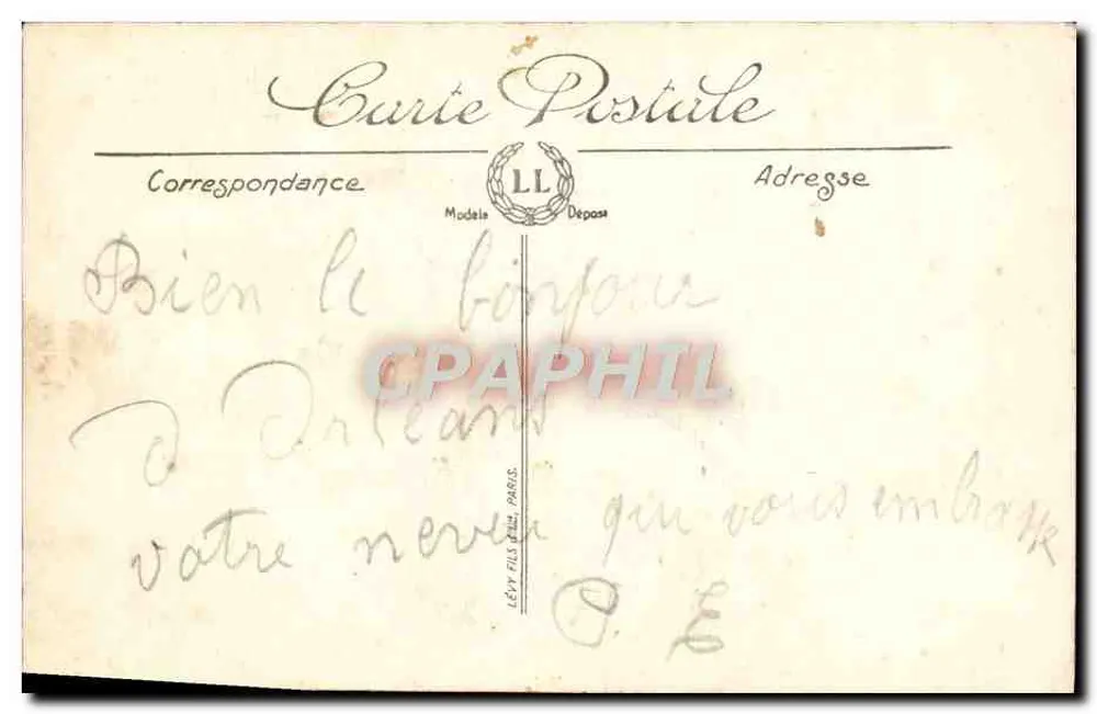 Orléans — La Cathédrale — LL - Verso