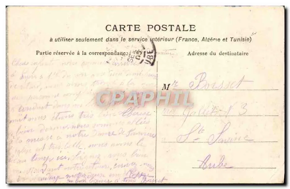 LYON — Fontaine Bartholdi — J. Petit Tailleur - Verso