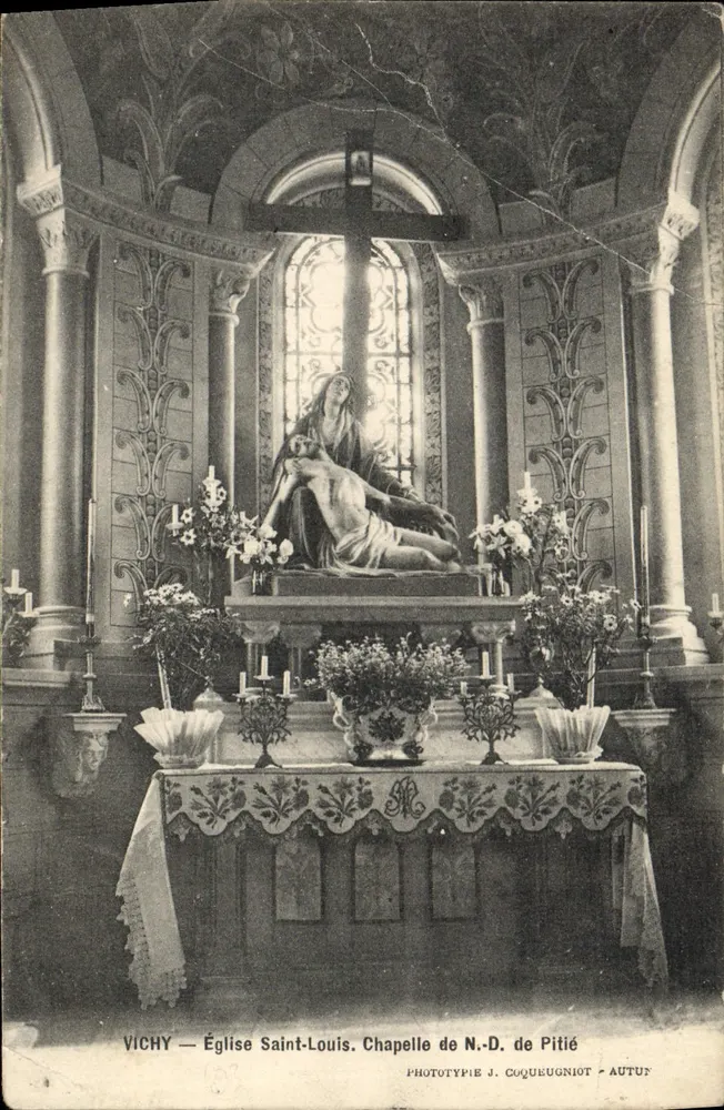 Vichy — Kirche Saint-Louis. Kapelle der Gnade — Phototypie J. Coqueugniot - Autun - Vorderseite