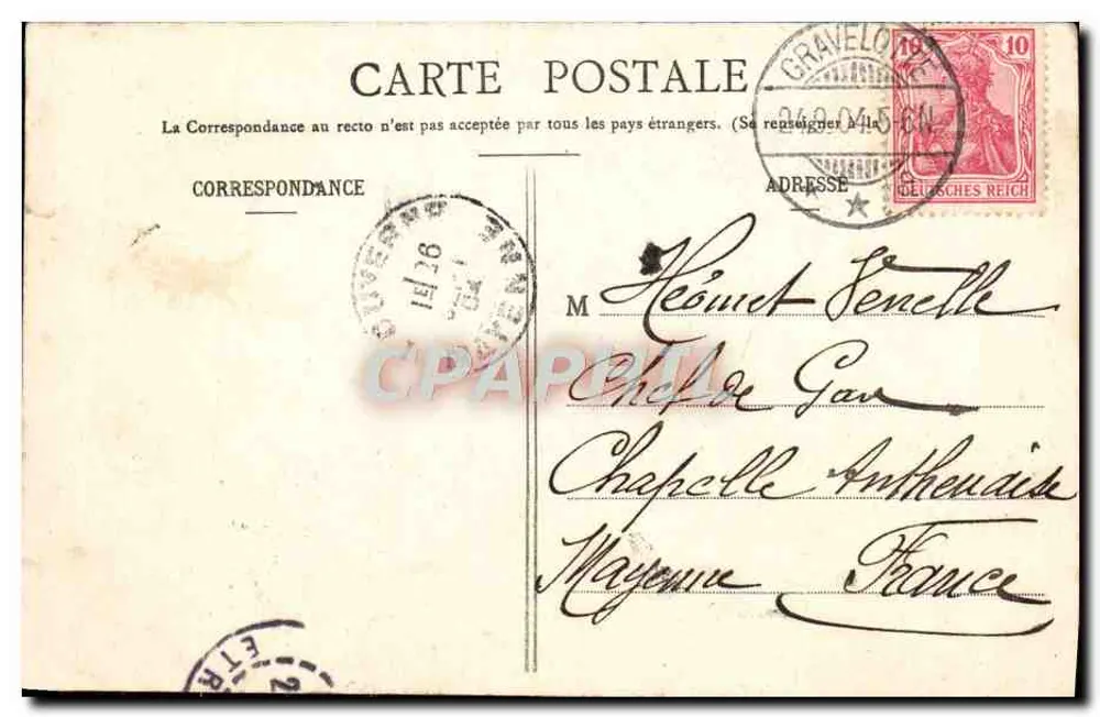 Relief der Infanterie — Mars-la-Tour, 1904 — A. Arnold, Verlag, Mars-la-Tour - Rückseite