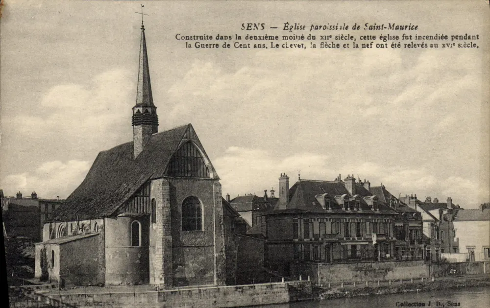 Sens — Pfarrkirche Saint-Maurice — Sammlung J. Ry, Sens - Vorderseite