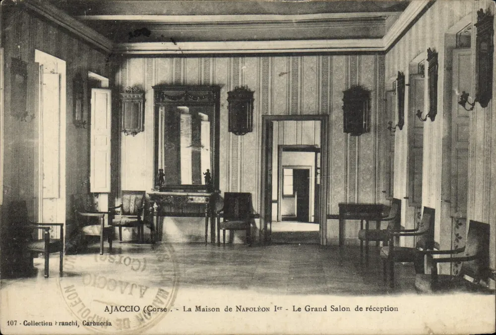 Ajaccio (Korsika) - Das Haus von Napoleon I - Der Große Empfangssaal — Sammlung Carbuccia, n° 107 - Vorderseite