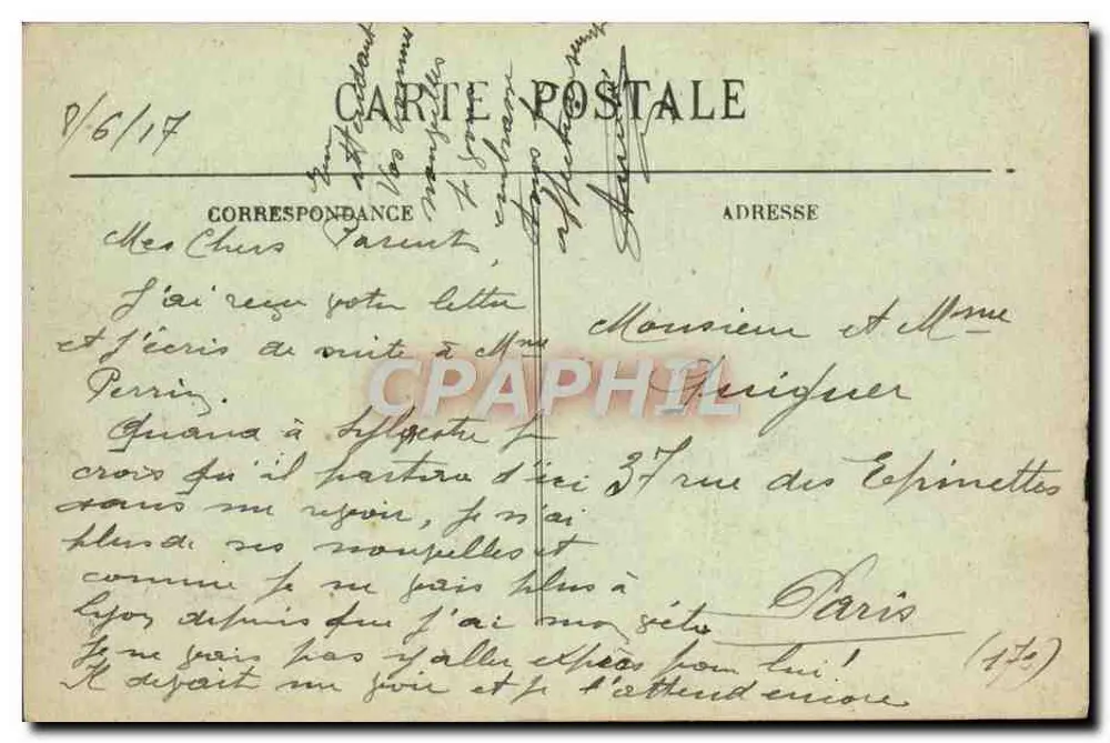 LYON — Allgemeiner Blick über Vaise und den Mont d'Or — E. R. n° 132 - Rückseite