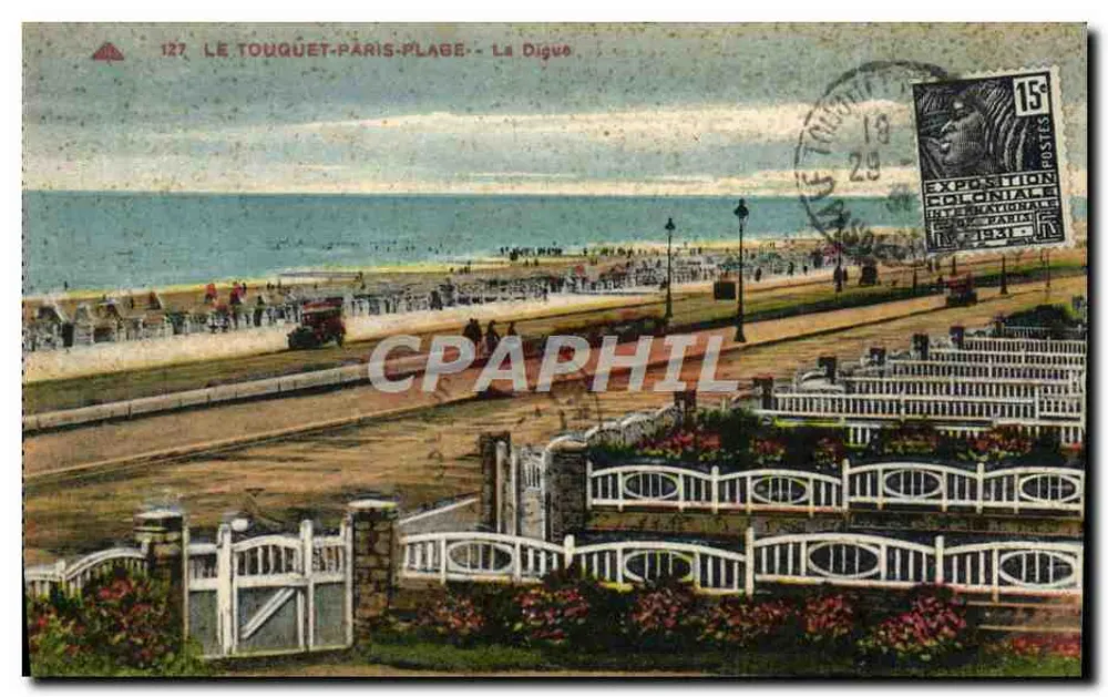 Le Touquet-Paris-Plage - A Digue — editor anônimo, n° 127 - Frente