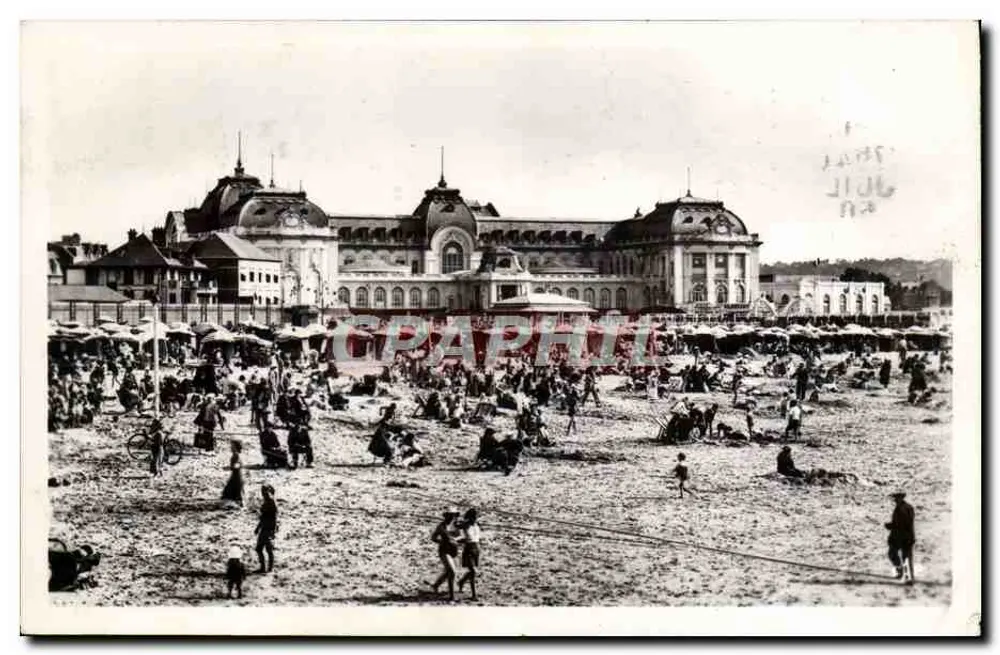 Trouville - Die Strände vor dem Casino — Verlag Durville, n° 809 - Vorderseite