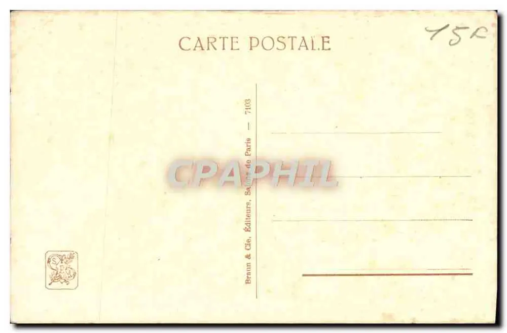 Oração — Ed. Maxence n° 7103 - Verso