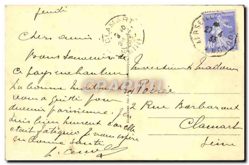 Bandol-sur-Mer — Vista geral — Editor desconhecido, n° 16 - Verso