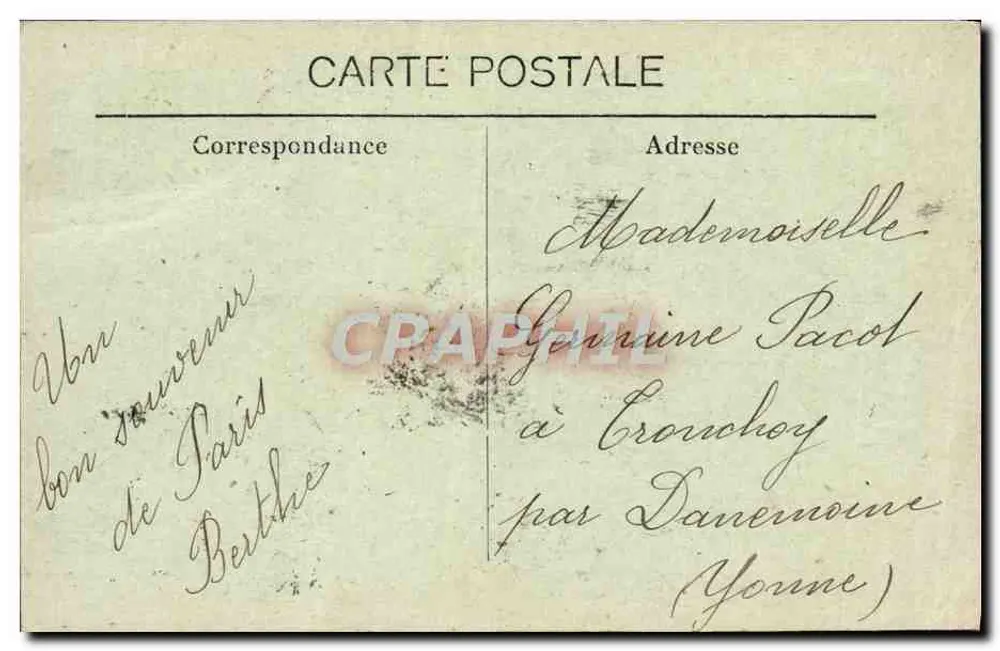 Paris — Le Pont Alexandre III — éditeur A.B. (A.B. Paris) - Verso