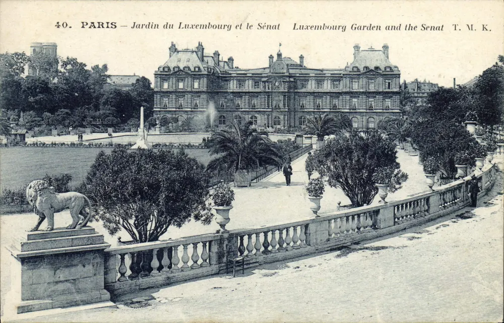PARIS — Jardin du Luxembourg und der Senat — T. M. K. - Vorderseite