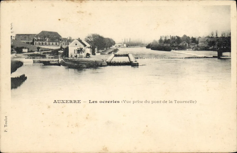 Auxerre — Die Ocrreries — Ansicht vom Tournelle-Brücke — P. Toulot - Vorderseite