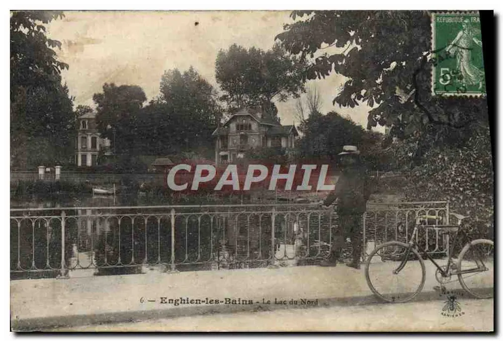 Enghien-les-Bains - Ansicht des Sees Nord — Imp. Phot. L'Abélie, Anciennes-Forts - Vorderseite