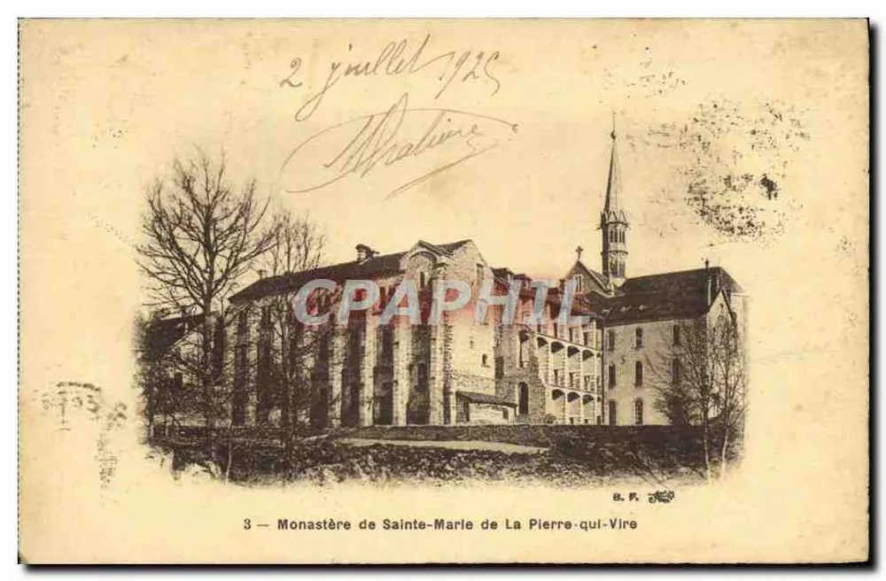 Monastère de Sainte-Marie de La Pierre-qui-Vire — B.F. — n°3 - Recto