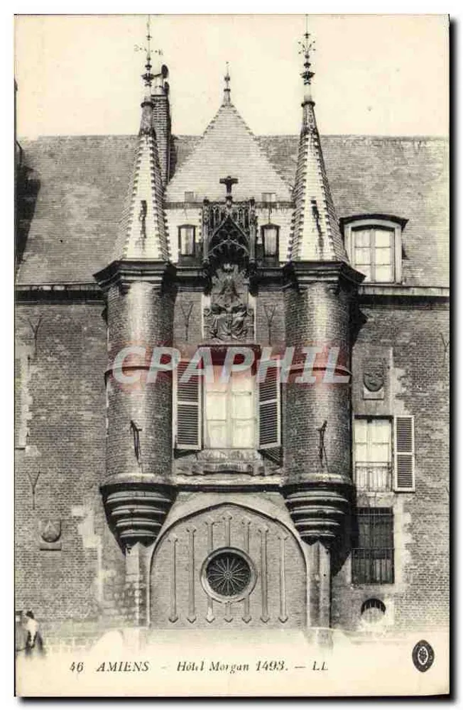 Hotel Morgan — Amiens — editor Levy Frères - Frente