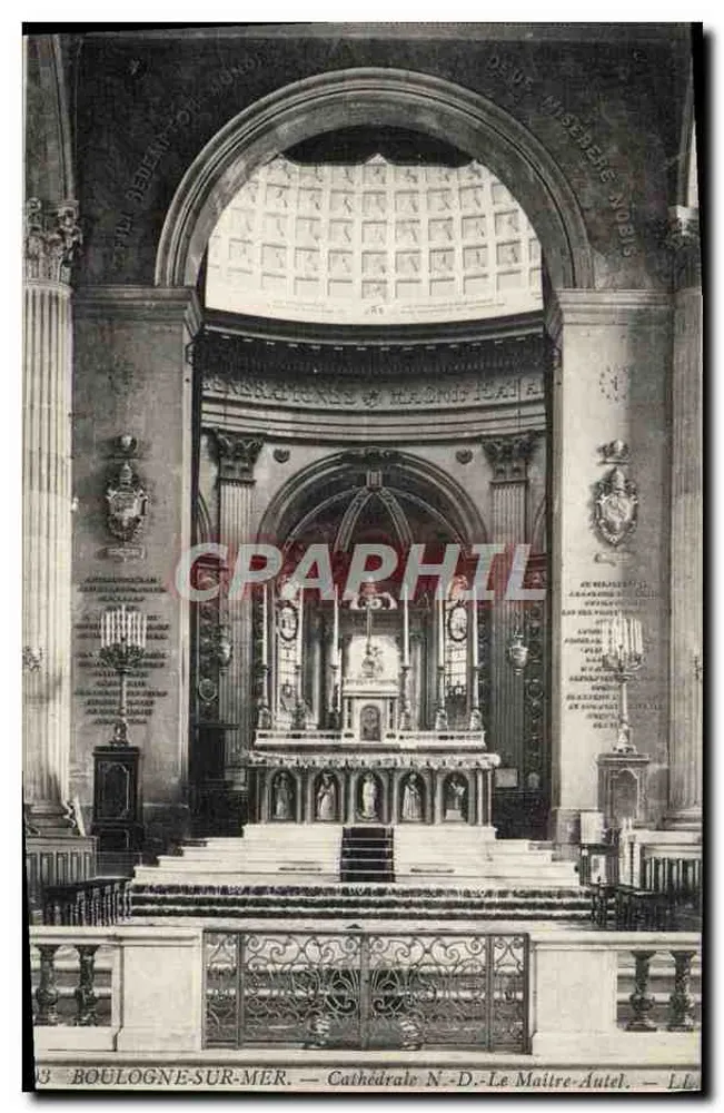Boulogne-sur-Mer — Kathedrale N.-D.-Le Maître Altar — L.L. - Vorderseite