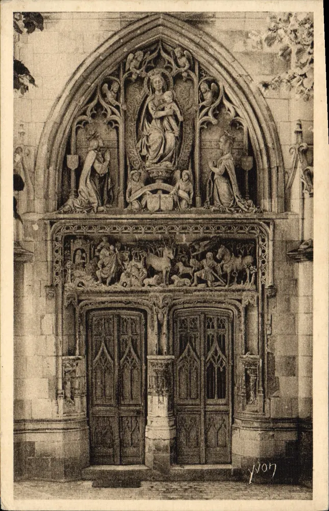 Tor zur Kapelle Saint-Hubert — Schloss Amboise — Kunstausgabe YVON - Vorderseite
