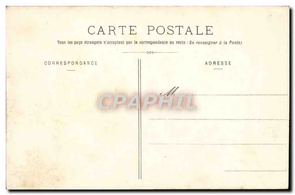 Belle-Île - Gruta do Apotecário — Coleção H. Laurent, Sceaux-Louis - Verso