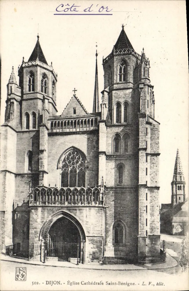 Dijon — Kathedrale Saint-Bénigne — L. V., Verlagsnummer 502 - Vorderseite