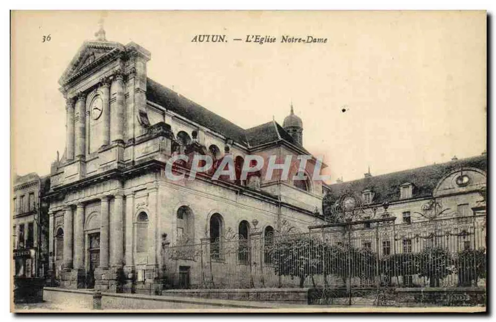 Autun — A Igreja Nossa Senhora — Editor desconhecido, n° 36 - Frente