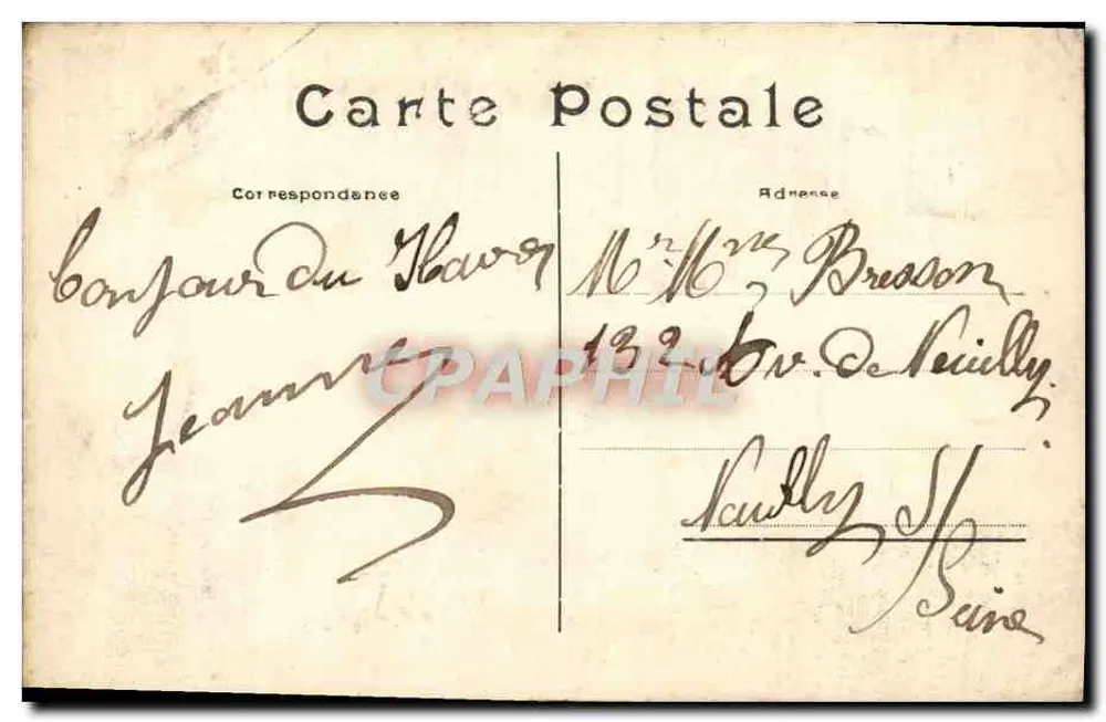 Le Havre — Na Digue — Pôr do Sol — S.R.A. - Verso