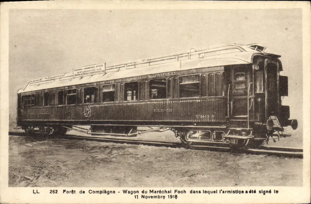 Forêt de Compiègne — Wagen des Marschalls Foch, in dem der Waffenstillstand am 11. November 1918 unterzeichnet wurde — LL 262 - Vorderseite