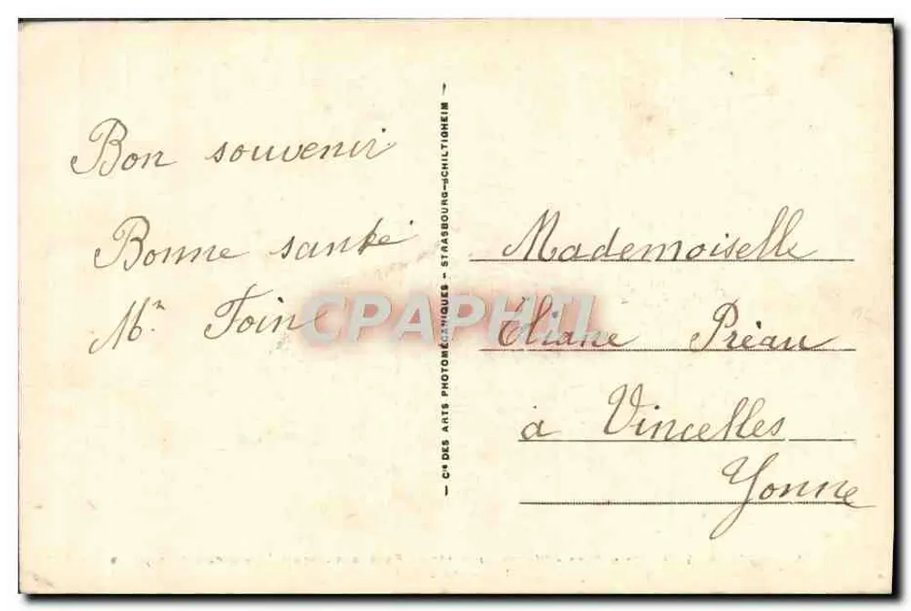 Forêt de Compiègne — Wagen des Marschalls Foch, in dem der Waffenstillstand am 11. November 1918 unterzeichnet wurde — LL 262 - Rückseite