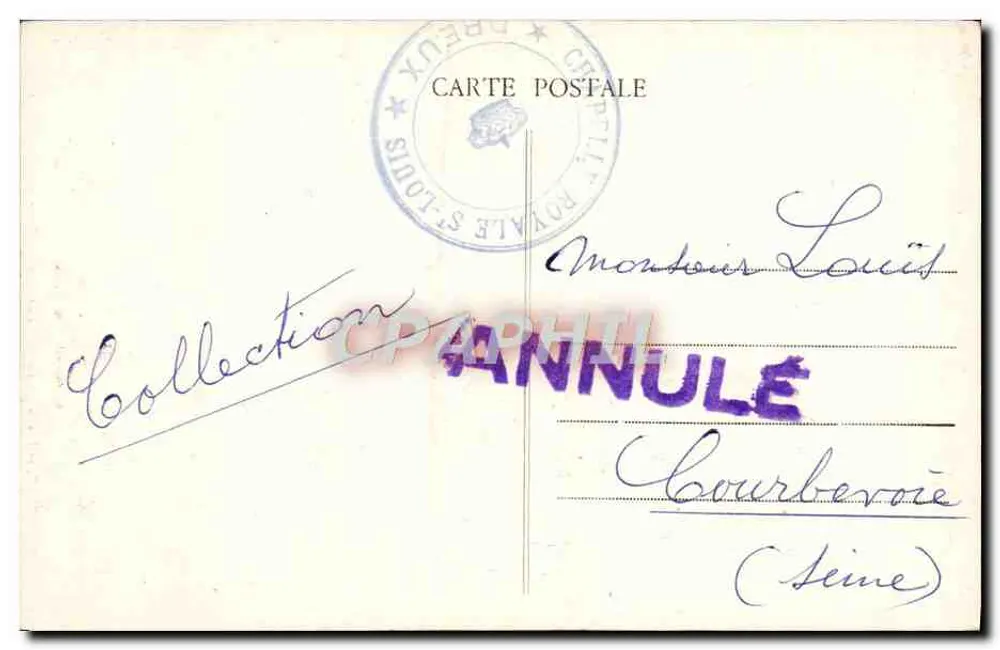 Dreux (E.-et-L.) - Kapelle Saint-Louis - Aisle des Chors — G. Foueault, Verlag Dreux - Rückseite