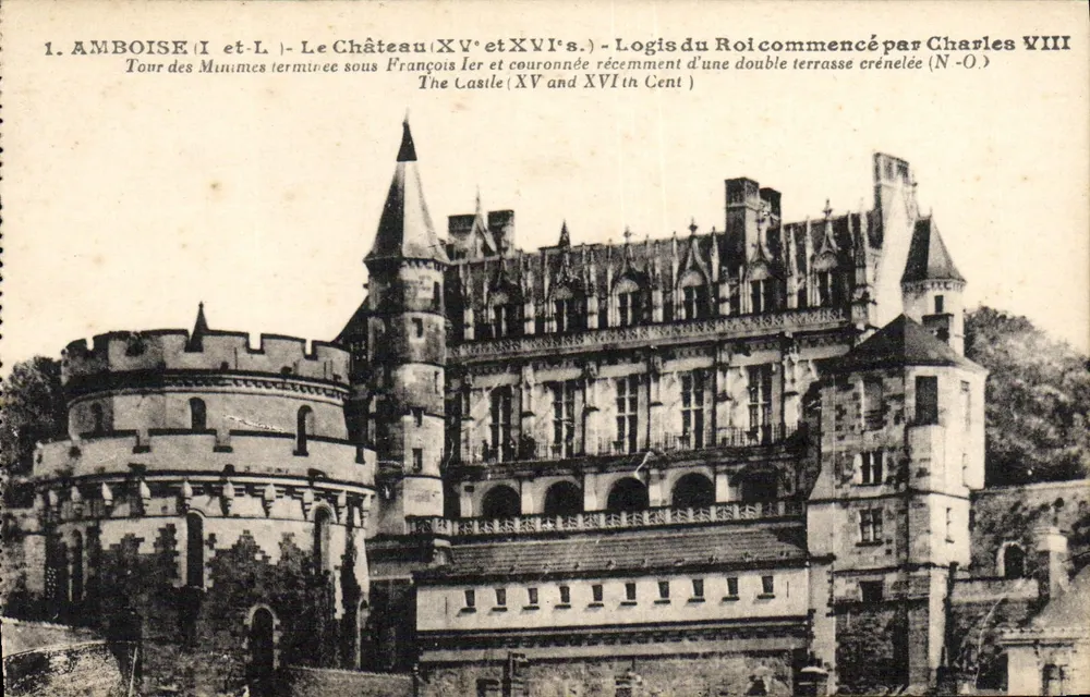Amboise (I und L) - Das Schloss (15. und 16. Jahrhundert) - Königspalast begonnen von Karl VIII - Vorderseite