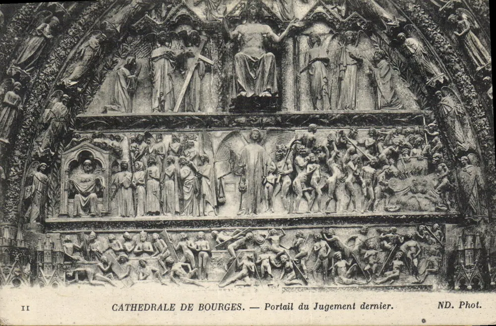 Kathedrale von Bourges — Portal des Jüngsten Gerichts — ND. Phot. - Vorderseite