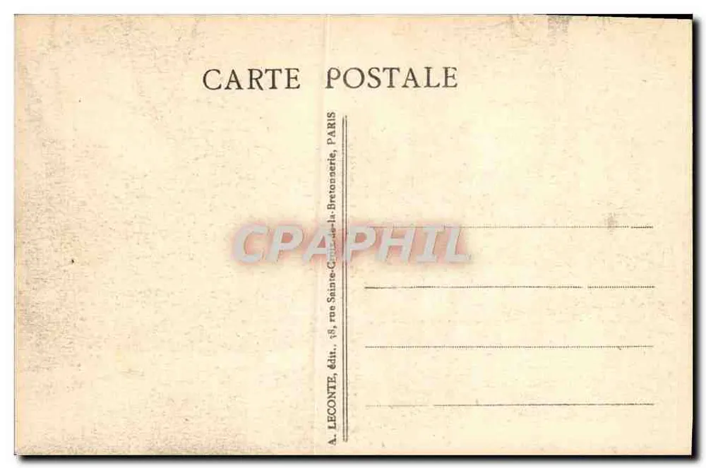 Versailles - Hamlet von Marie-Antoinette - « The Mill » - A. L. - Rückseite