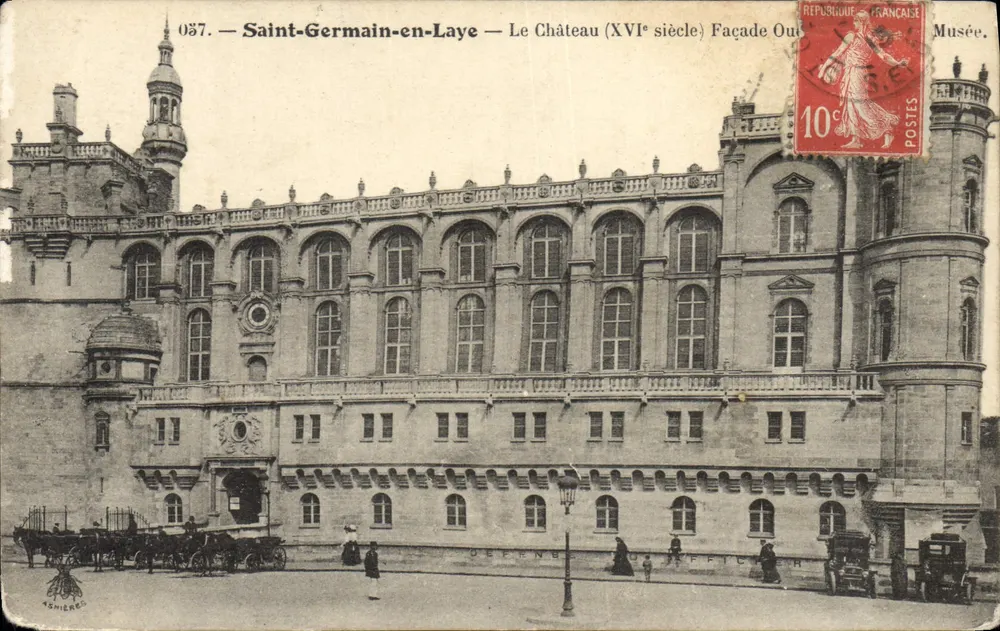 Saint-Germain-en-Laye — Le Château (XVIe siècle) Façade Ouest — éditeur ASHIÈRES, n° 087 - Frente