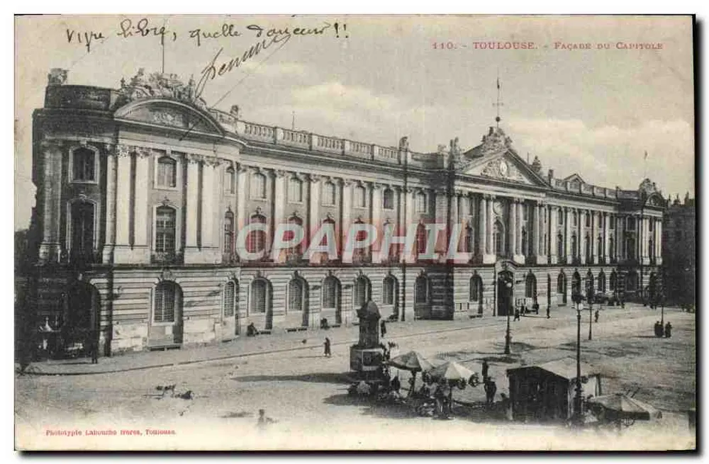 Toulouse — Fachada do Capitólio — Fototipia Labouche Irénes, Toulouse - Frente