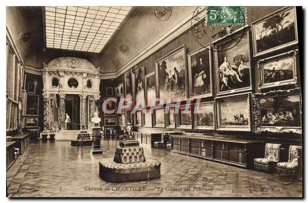 Schloss Chantilly — Galerie der Gemälde — Verlag D. Ploit, Nr. 5 - Vorderseite