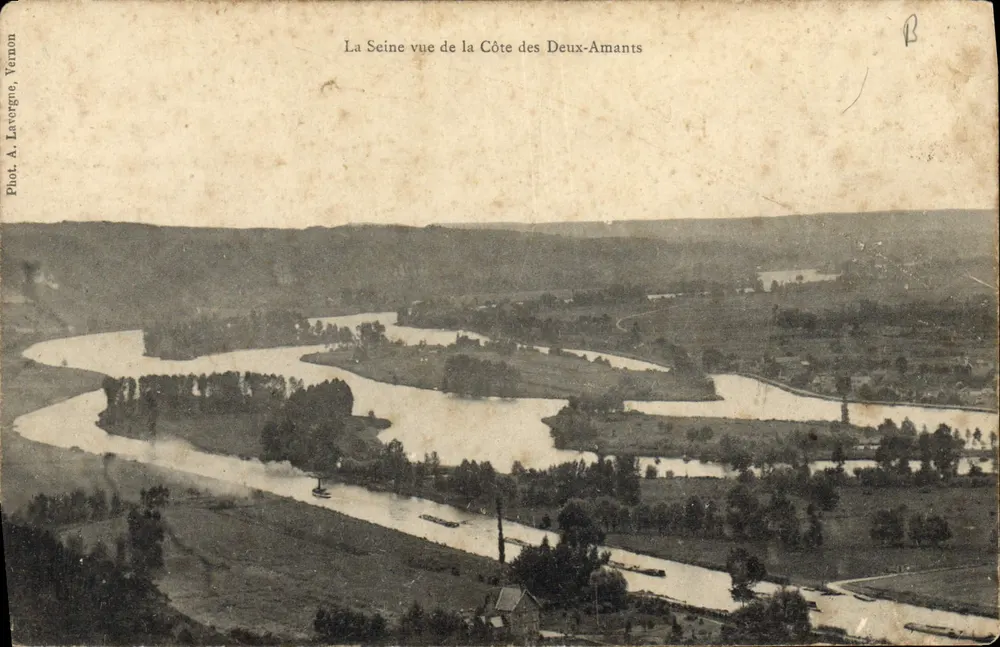 Die Seine vom Côte des Deux-Amants aus — Vernion, A. Lavergerue - Vorderseite