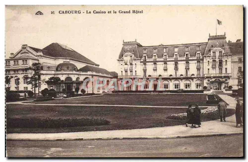Cabourg - Das Casino und das Grand Hotel — Verlag Ch. Alsacienne des Arts Photographiques, Straßburg - Vorderseite
