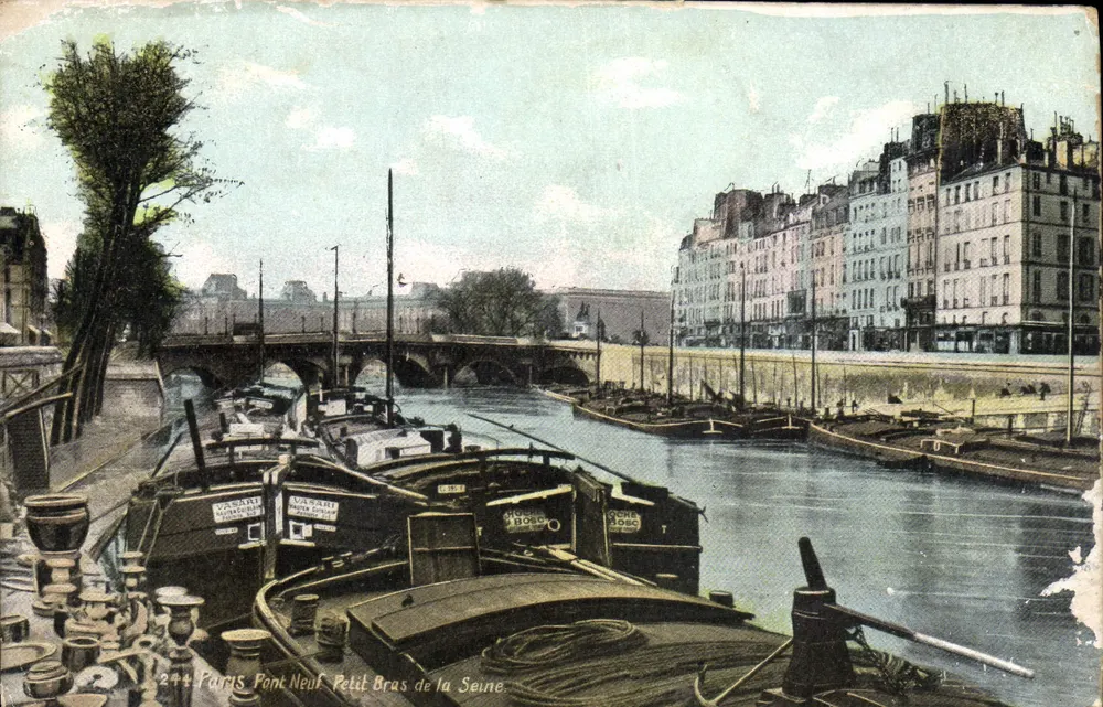 Paris Pont Neuf Petit Bras de la Seine — Verlag L.V. & Cie, n°244 - Vorderseite