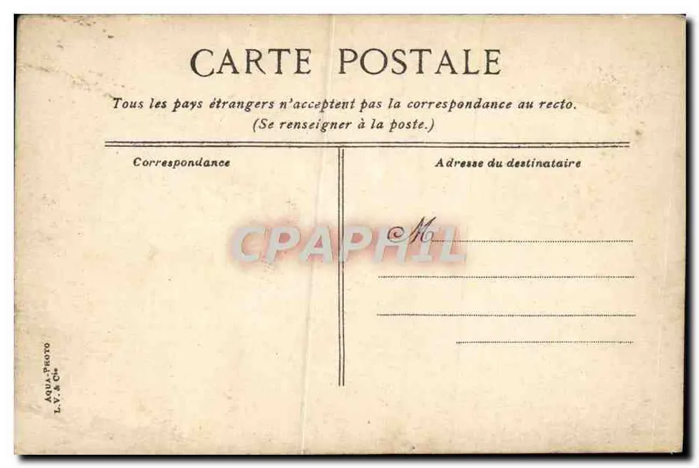 Paris Pont Neuf Petit Bras de la Seine — Verlag L.V. & Cie, n°244 - Rückseite