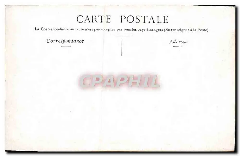 Fontainebleau — Große Galerie — unbekannter Verleger - Rückseite