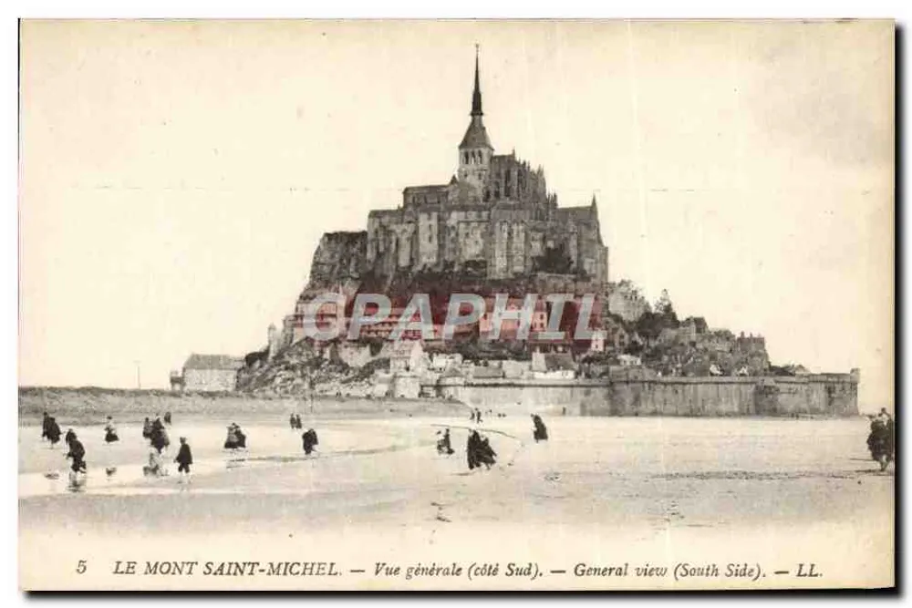 Monte Saint-Michel — Vista geral (lado sul) — LL. - Frente