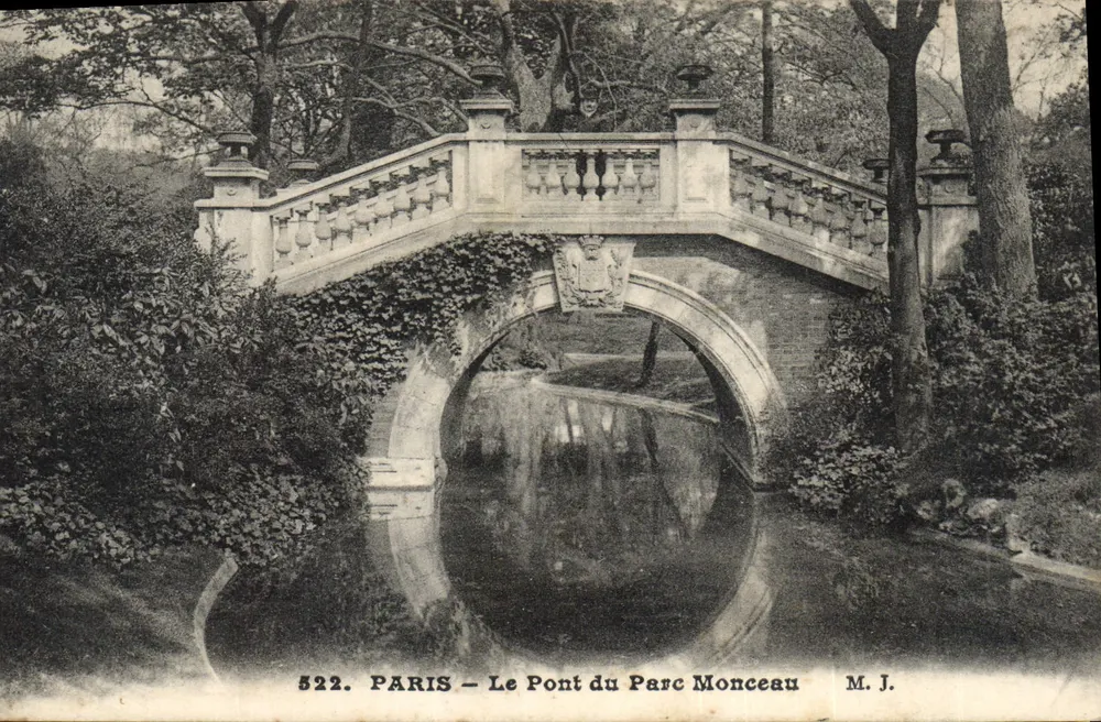 Paris — O Ponte do Parc Monceau — M. J. n° 522 - Frente