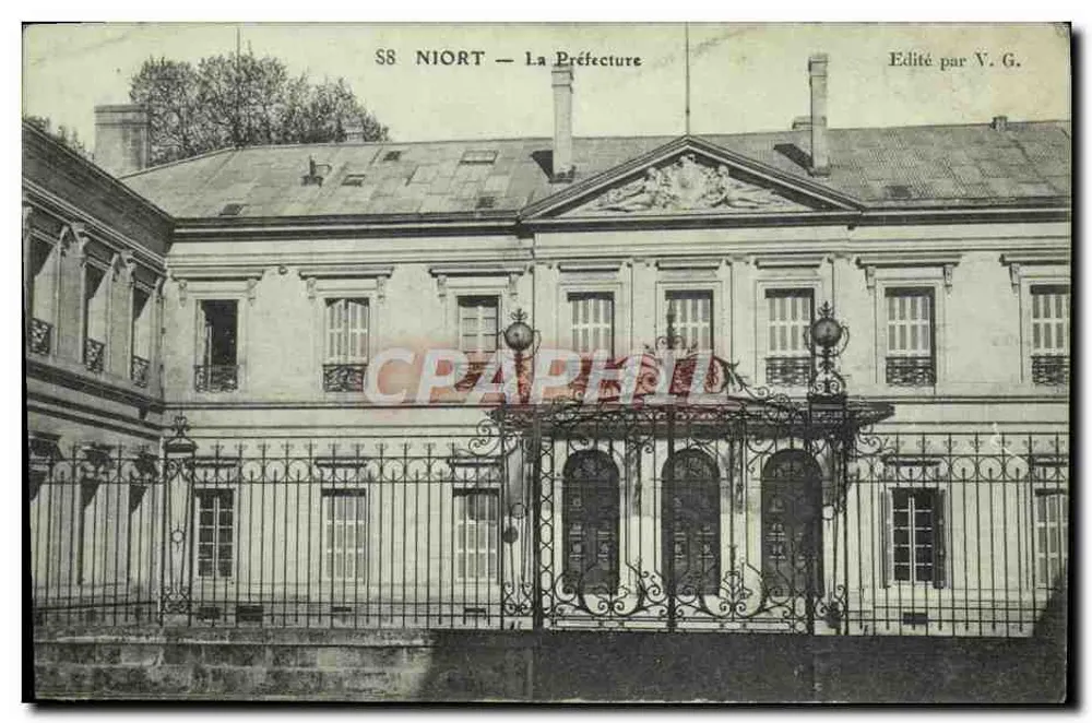 Niort — A Prefeitura — Editado por V. G. - Frente