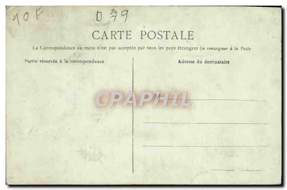 Niort — A Prefeitura — Editado por V. G. - Verso