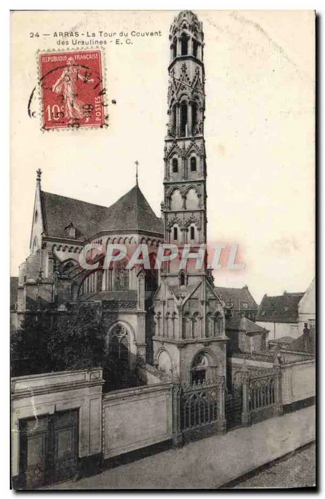 Arras - Torre do Convento das Ursulinas - E.C. - Frente