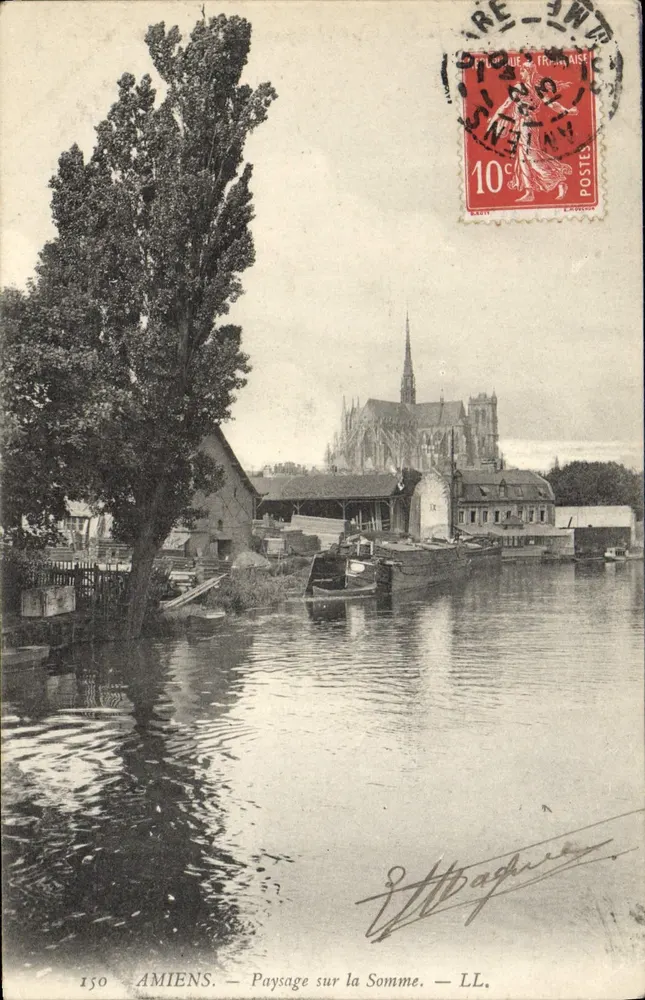 Amiens — Paisagem sobre a Somme — LL. — n°150 - Frente