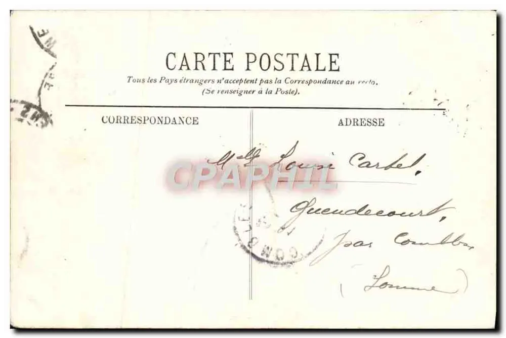 Amiens — O Museu — A Grande Escada — LL. — N° 166 - Verso