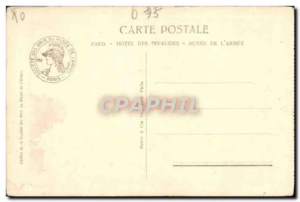 Salle François Ier — Musée de l'Armée — Ausgabe durch die Gesellschaft der Freunde des Musée de l'Armée - Rückseite