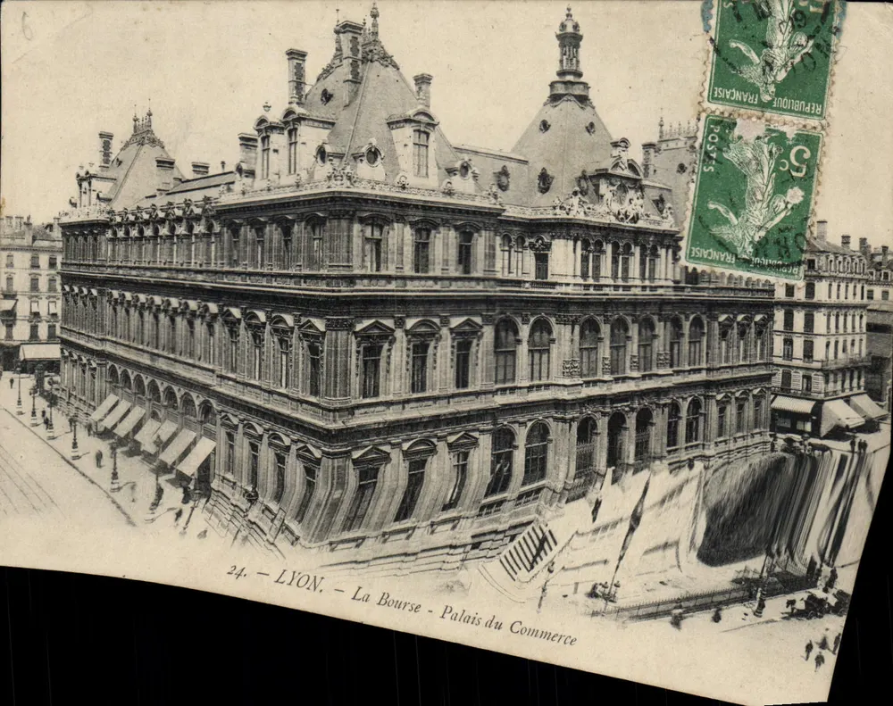 LYON — A Bolsa - Palácio do Comércio — Editor não identificado, n° 24 - Frente