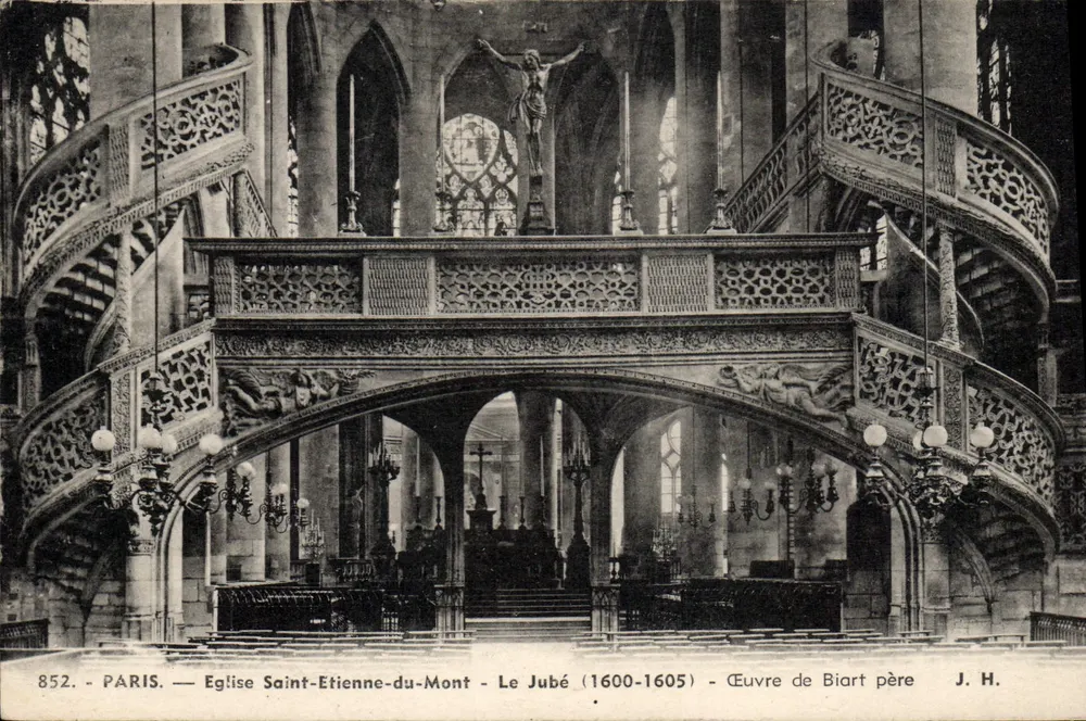 Paris — Kirche Saint-Etienne-du-Mont — Der Jubé (1600-1605) — Werk von Biart père - Vorderseite